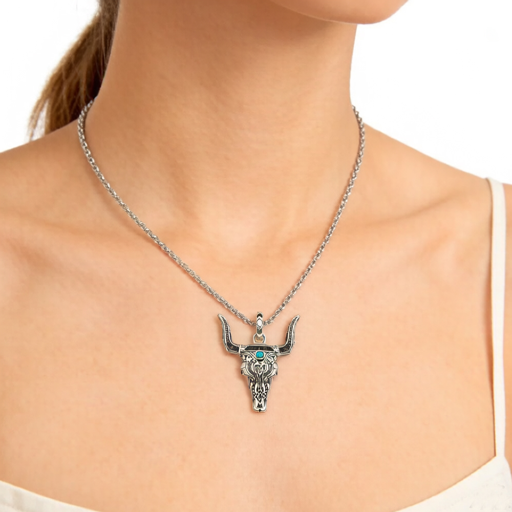 Pendant Bull Head Summer Fashi - مراجعة Women'S Fashion Wild West وسعره
