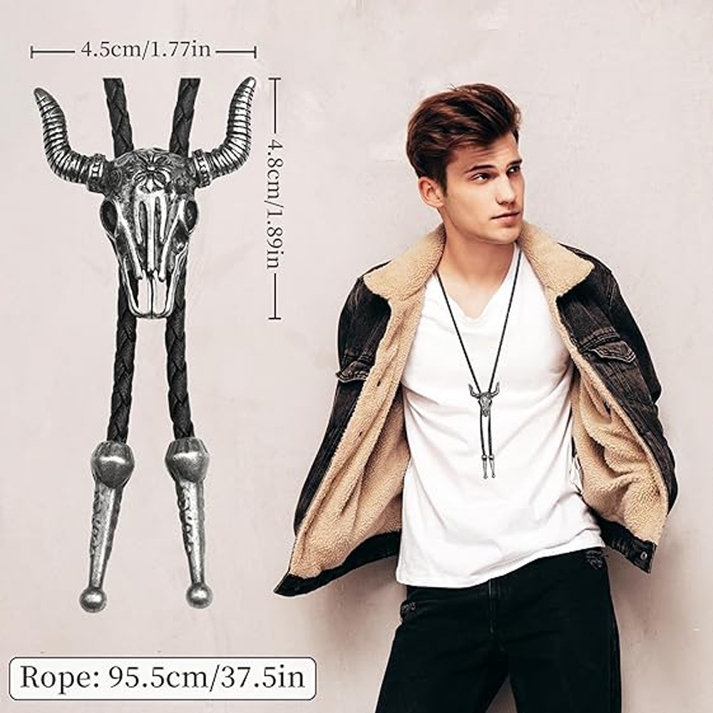 Mens Leather Necklace, Adjusta - مراجعة Women'S Fashion Wild West وسعره