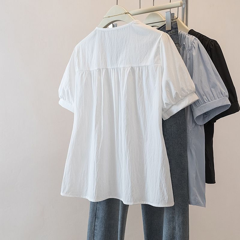 200 Pounds Plus Size Elastic W - مراجعة Puff Sleeve Blouse وسعره