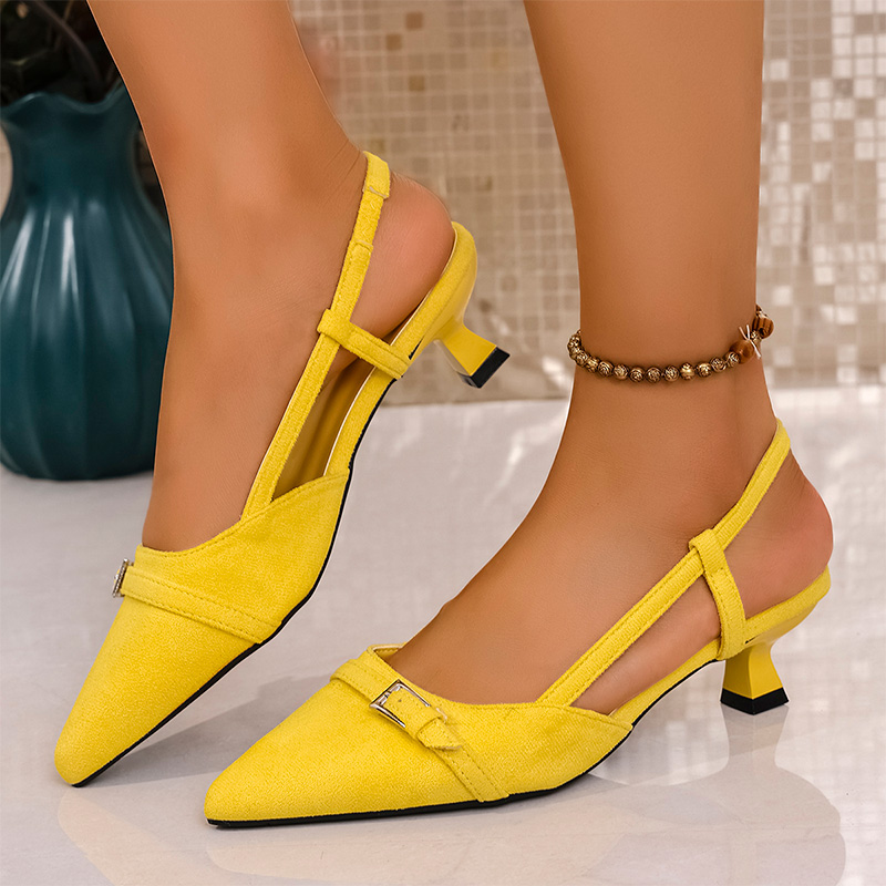 Fashion Yellow High Heels Sand - مراجعة Women'S Fashion For Summer 2025 وسعره