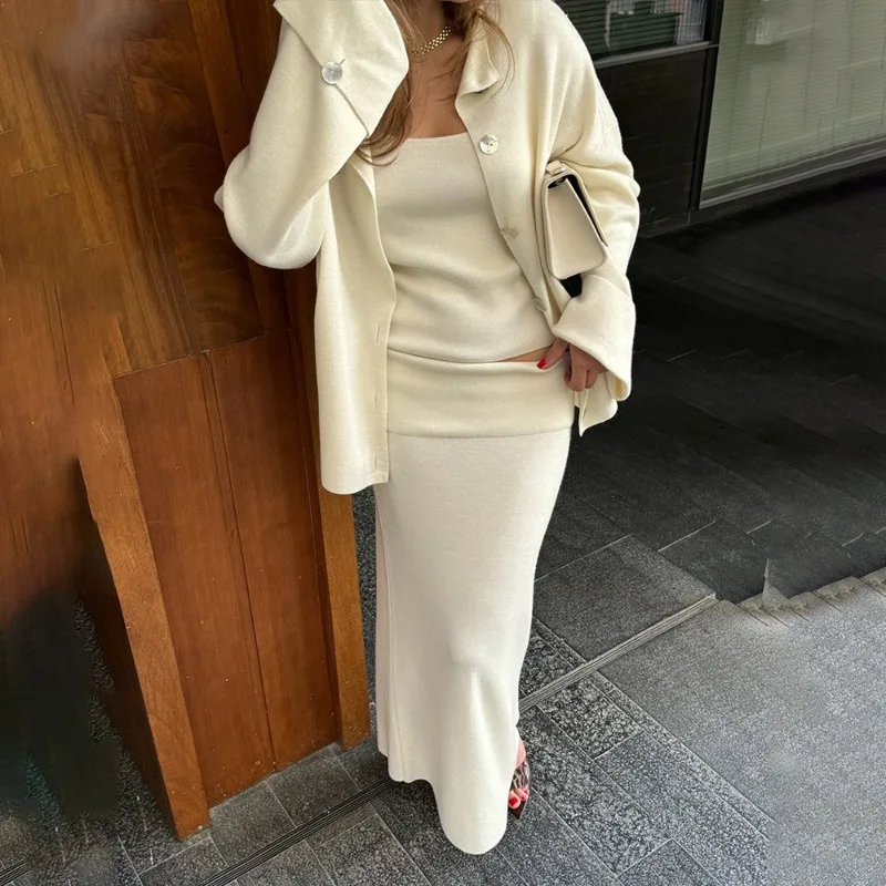 Talenza 3 Piece Dress Sets Cas - مراجعة Longline Cardigan Knit وسعره