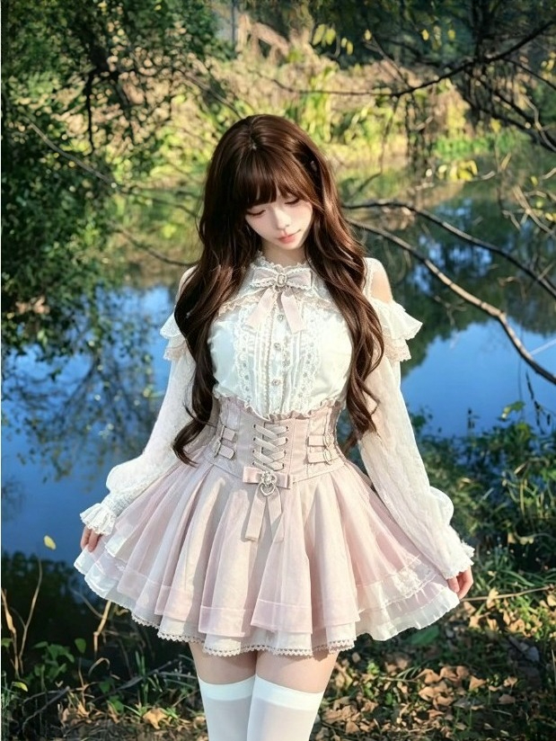 Y2k Sweet Lolita Japanese 2 Pi - مراجعة Longline Cardigan Knit وسعره