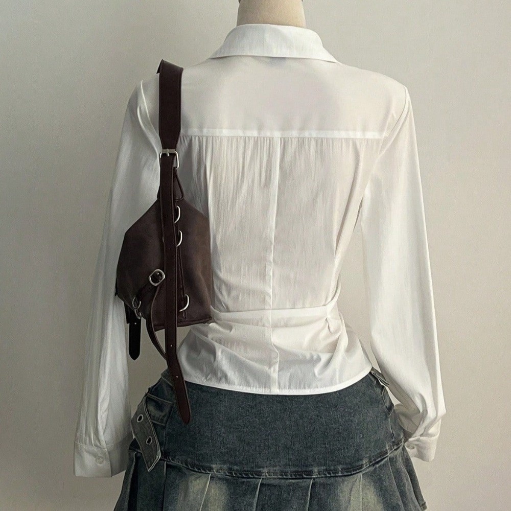 Fashion Long-sleeved Slim Fit  - مراجعة Women'S Y2K Fashion Aesthetic وسعره