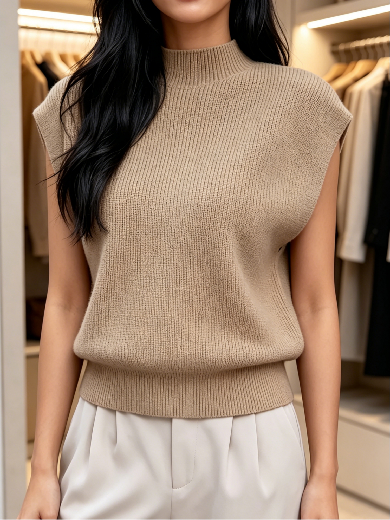 Women's plus size solid color  - مراجعة Women'S Fashion Vest Tops وسعره