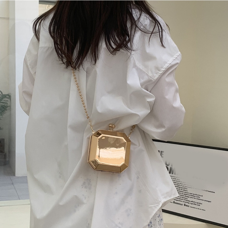 Mini Luxury Gold Party Evening - مراجعة Women Fashion Handbags وسعره