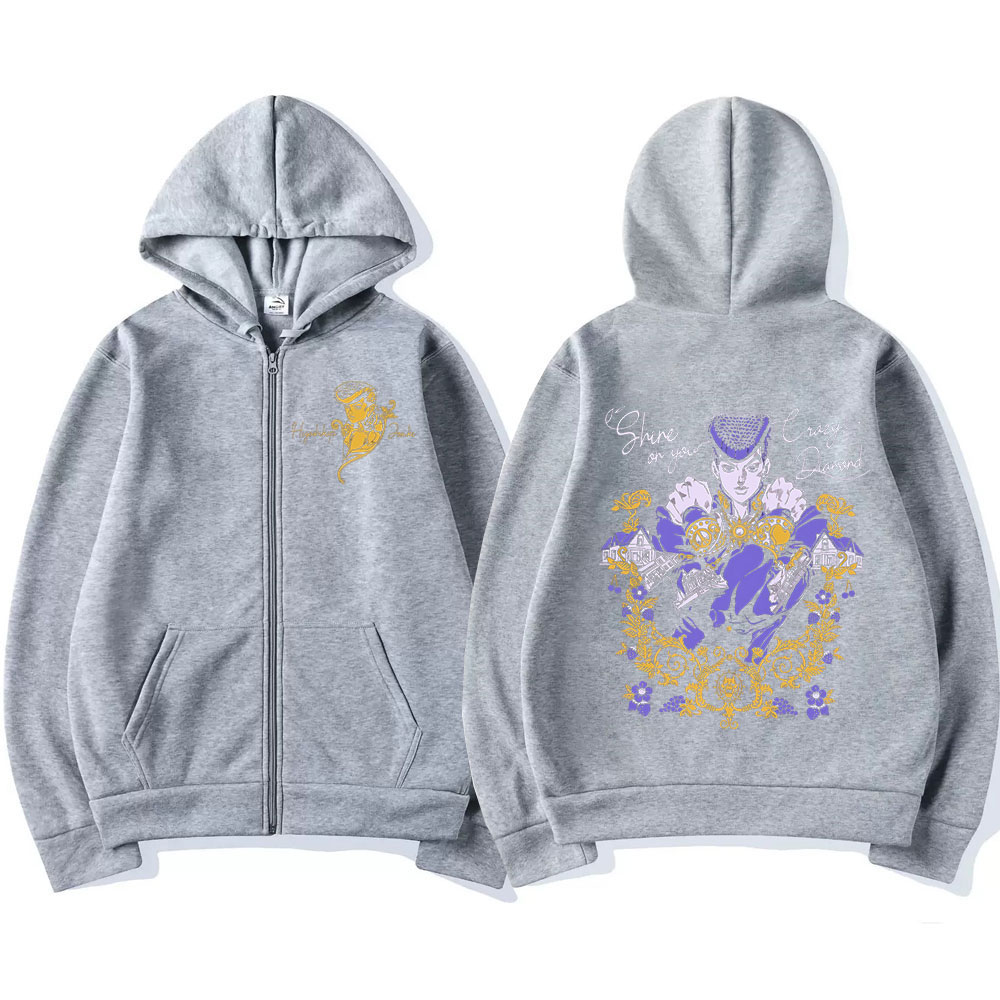 Anime Jojo Bizarre Adventure Z - مراجعة Women'S Fashion Zip Hoodie وسعره