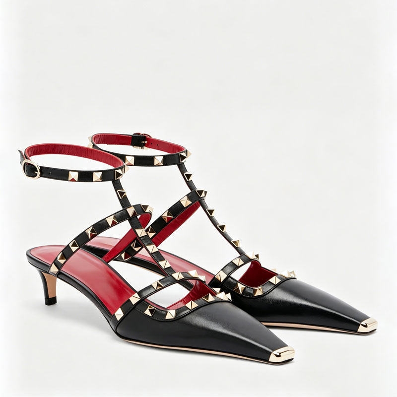 2026 Women's Rivet Low Heel Sq - مراجعة Women Fashion Show وسعره