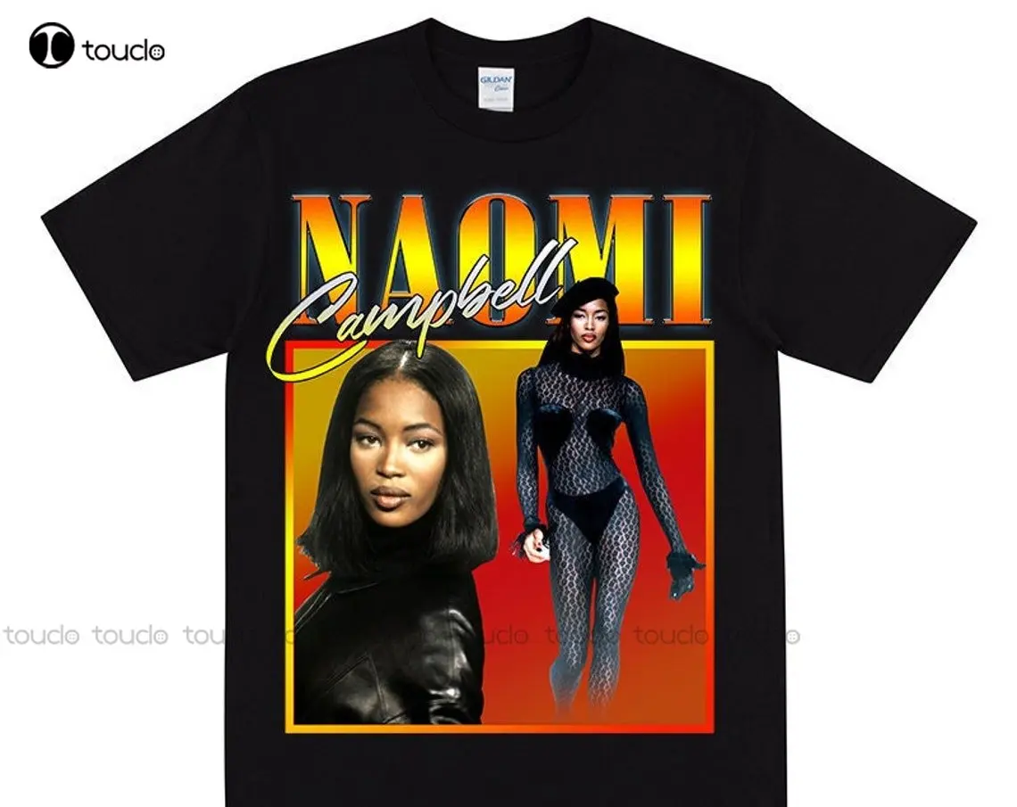 Naomi T-Shirt Black Supermodel - مراجعة Women'S Fashion Magazines وسعره