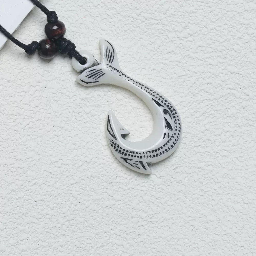 NZ Maori Fish Hook Charm Neckl - مراجعة Women Fashion Nz وسعره