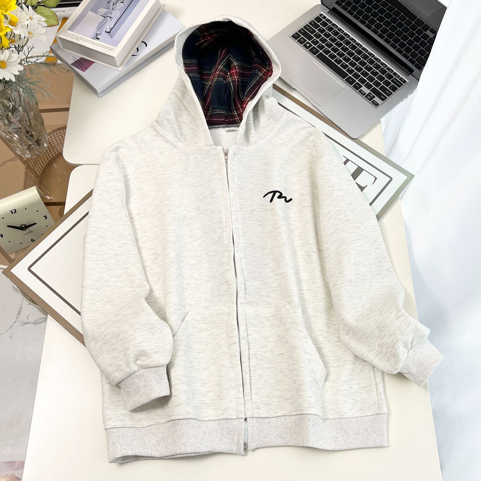 XXXXL Fashion Plus Size Women' - مراجعة Women'S Fashion Zip Hoodie وسعره