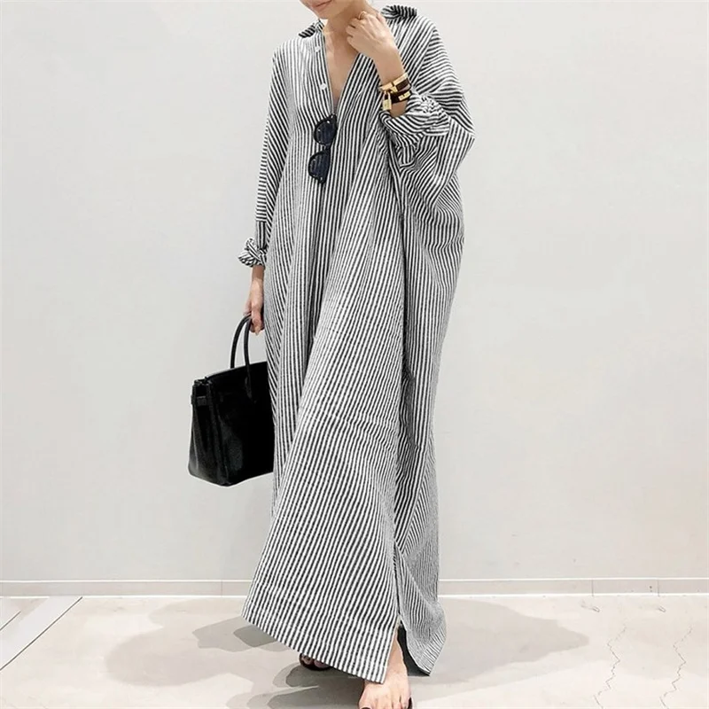 Elegant Office Commuter Stripe - مراجعة Longline Cardigan Knit وسعره