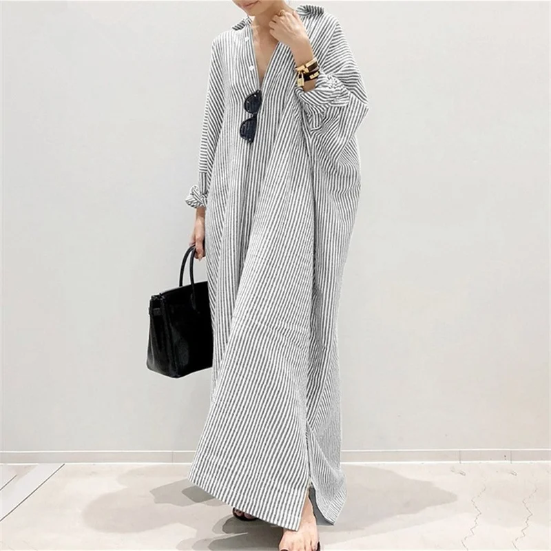 Elegant Office Commuter Stripe - مراجعة Longline Cardigan Knit وسعره
