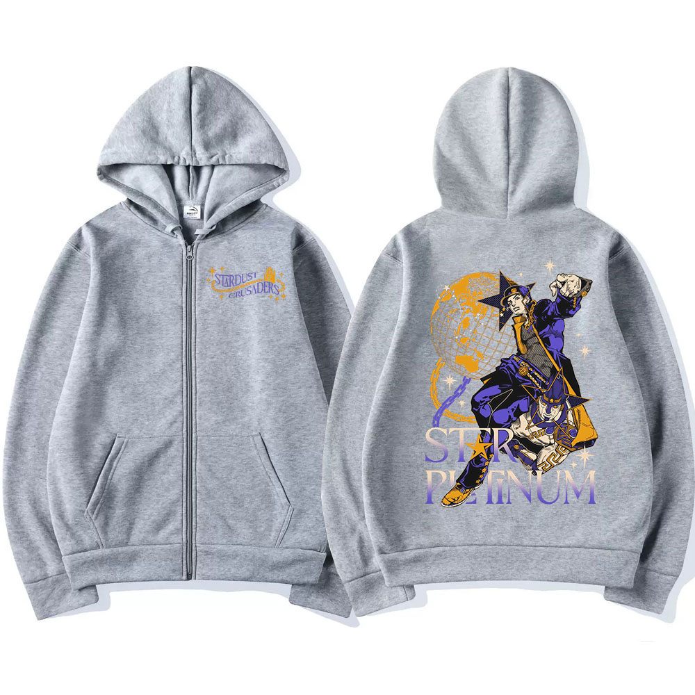 Anime Jojo Bizarre Adventure Z - مراجعة Women'S Fashion Zip Hoodie وسعره
