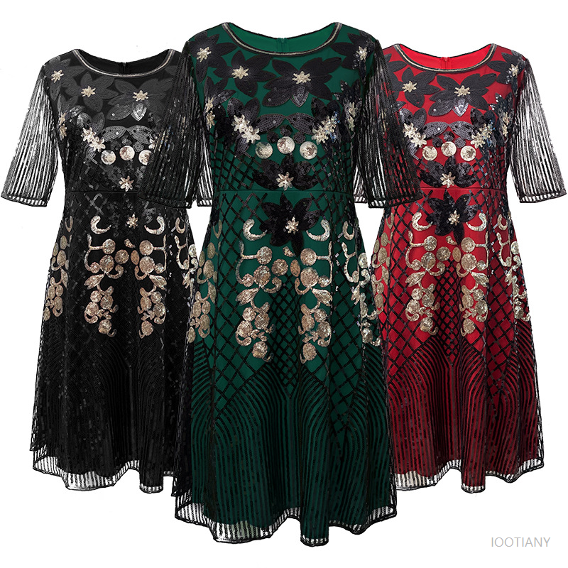 1920 Vintage Mid Sleeve Dress  - مراجعة Women'S Fashion In 1920 وسعره