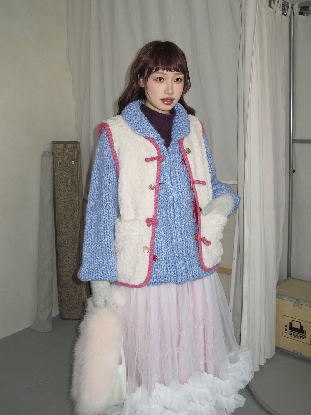 Korean Style Lazy Feel Handmad - مراجعة Longline Cardigan Knit وسعره
