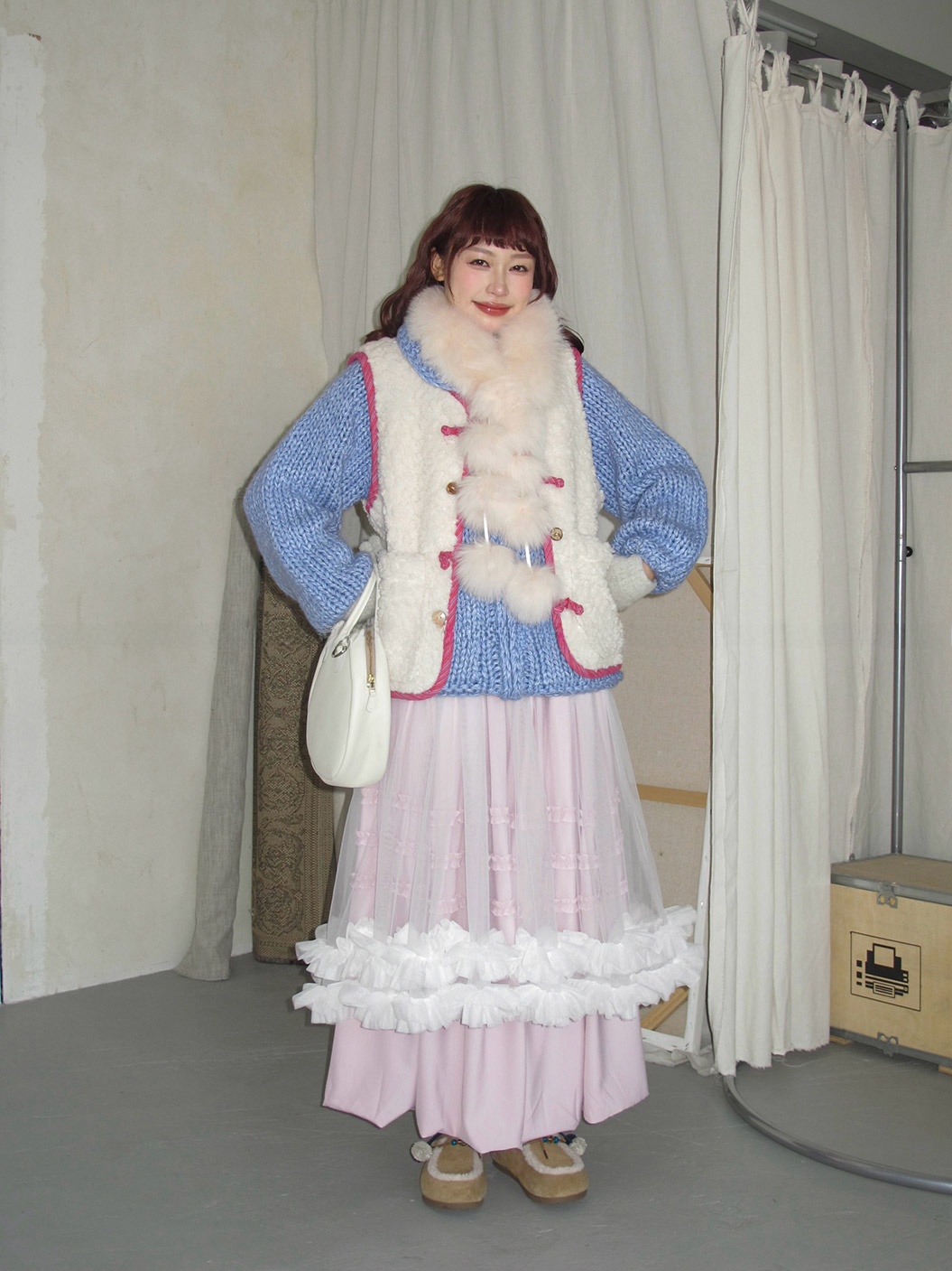 Korean Style Lazy Feel Handmad - مراجعة Longline Cardigan Knit وسعره