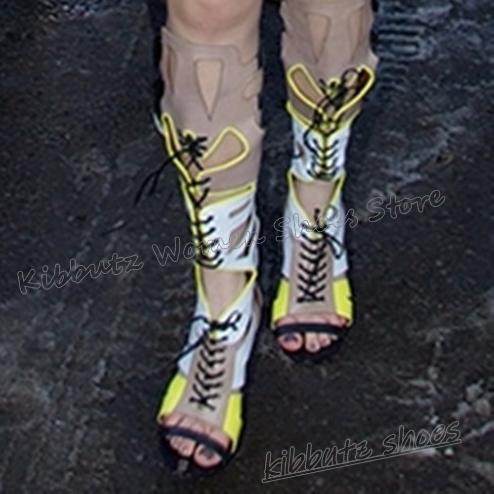 Sneaker Boot Knee High Lace-Up - مراجعة Women Fashion Show وسعره