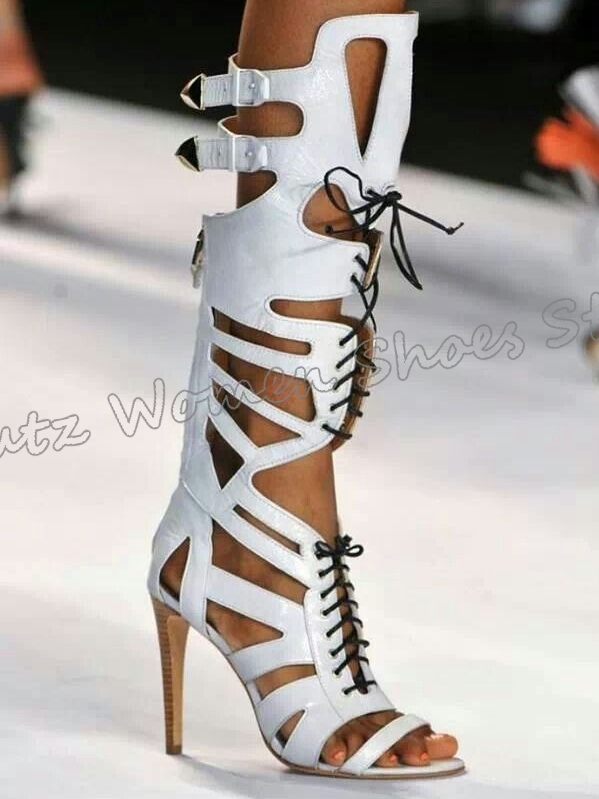 Sneaker Boot Knee High Lace-Up - مراجعة Women Fashion Show وسعره