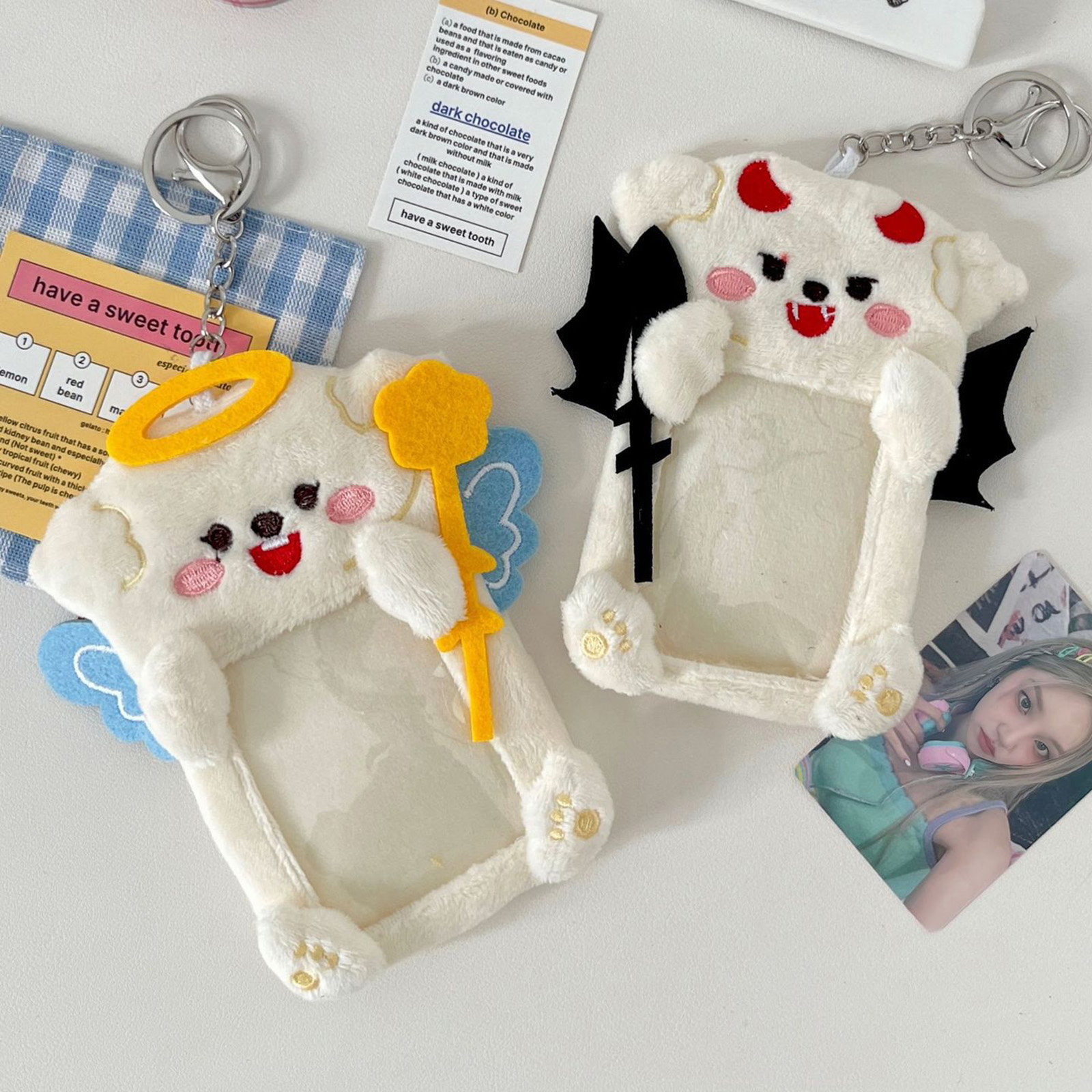 Plush Angel Devil Keychain Cut - مراجعة Women'S Fashion Backpack وسعره