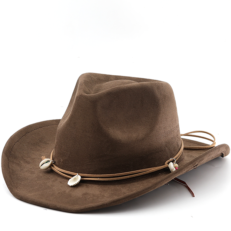 Unisex Cowboy Hat Suede Fashio - مراجعة Women'S Fashion Wild West وسعره