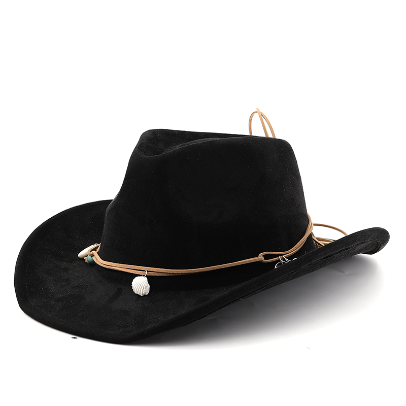 Unisex Cowboy Hat Suede Fashio - مراجعة Women'S Fashion Wild West وسعره