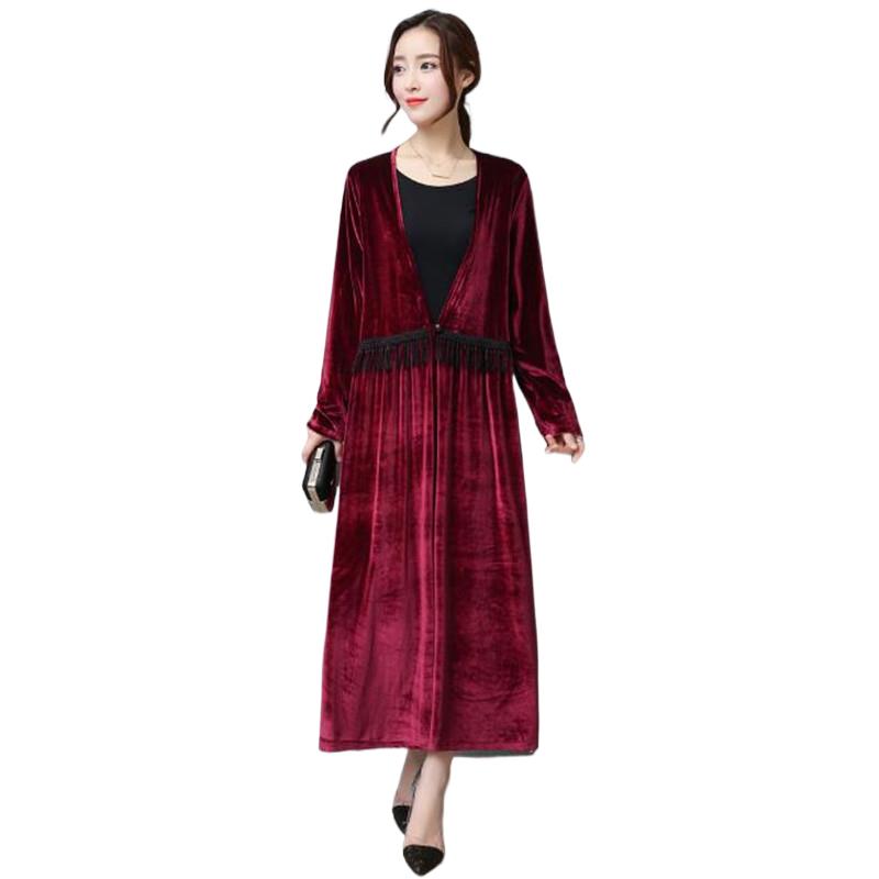 Fashion Fall Winter Women eleg - مراجعة Longline Cardigan Knit وسعره