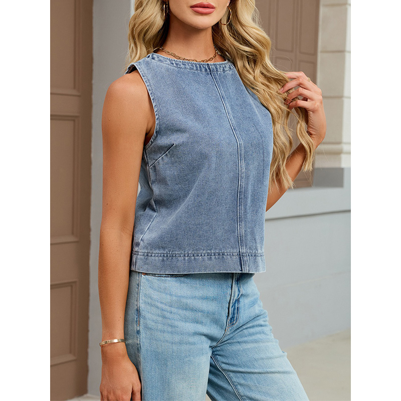 Benuynffy Casual Round Neck De - مراجعة Women'S Fashion Vest Tops وسعره