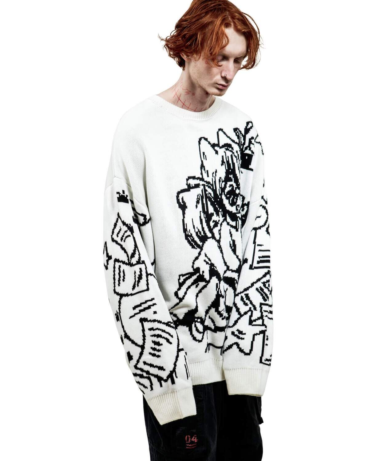 Vintage Cartoon Knitted Sweate - مراجعة Women'S Y2K Fashion Aesthetic وسعره