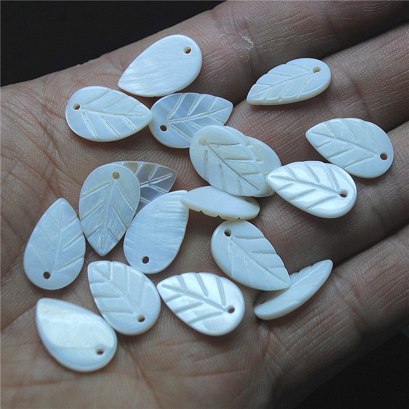 30PCS White Shell Leaf Shape 8 - مراجعة Women Fashion Nz وسعره