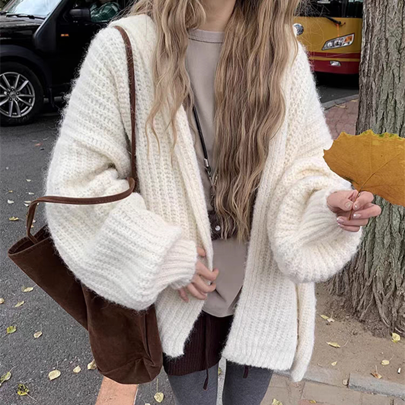 Chunky Knit Open Front Hooded  - مراجعة Longline Cardigan Knit وسعره