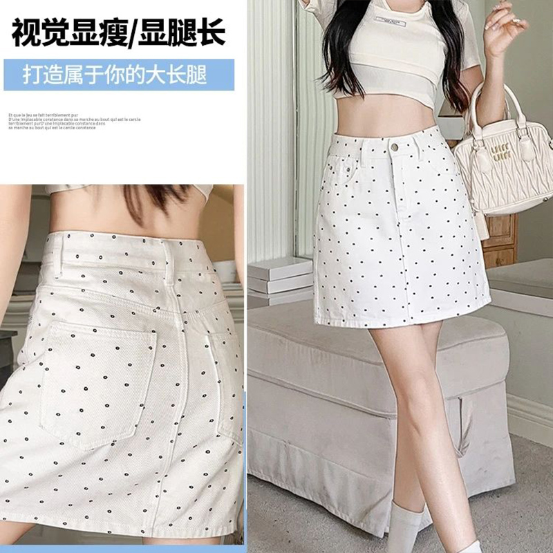 2026 Summer White Print High W - مراجعة Printed Wrap Skirt وسعره