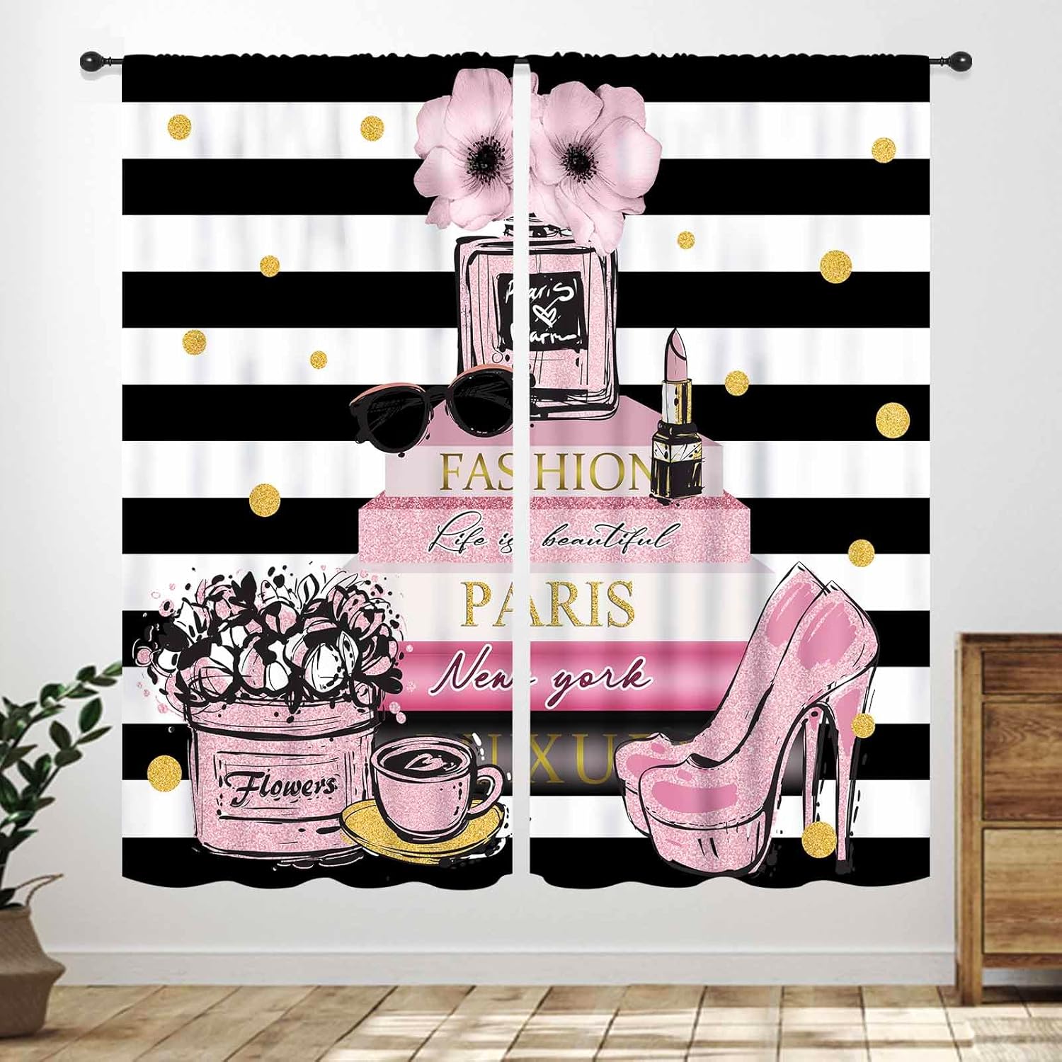 Pink Fashion Women Curtain for - مراجعة Women'S Fashion Magazines وسعره