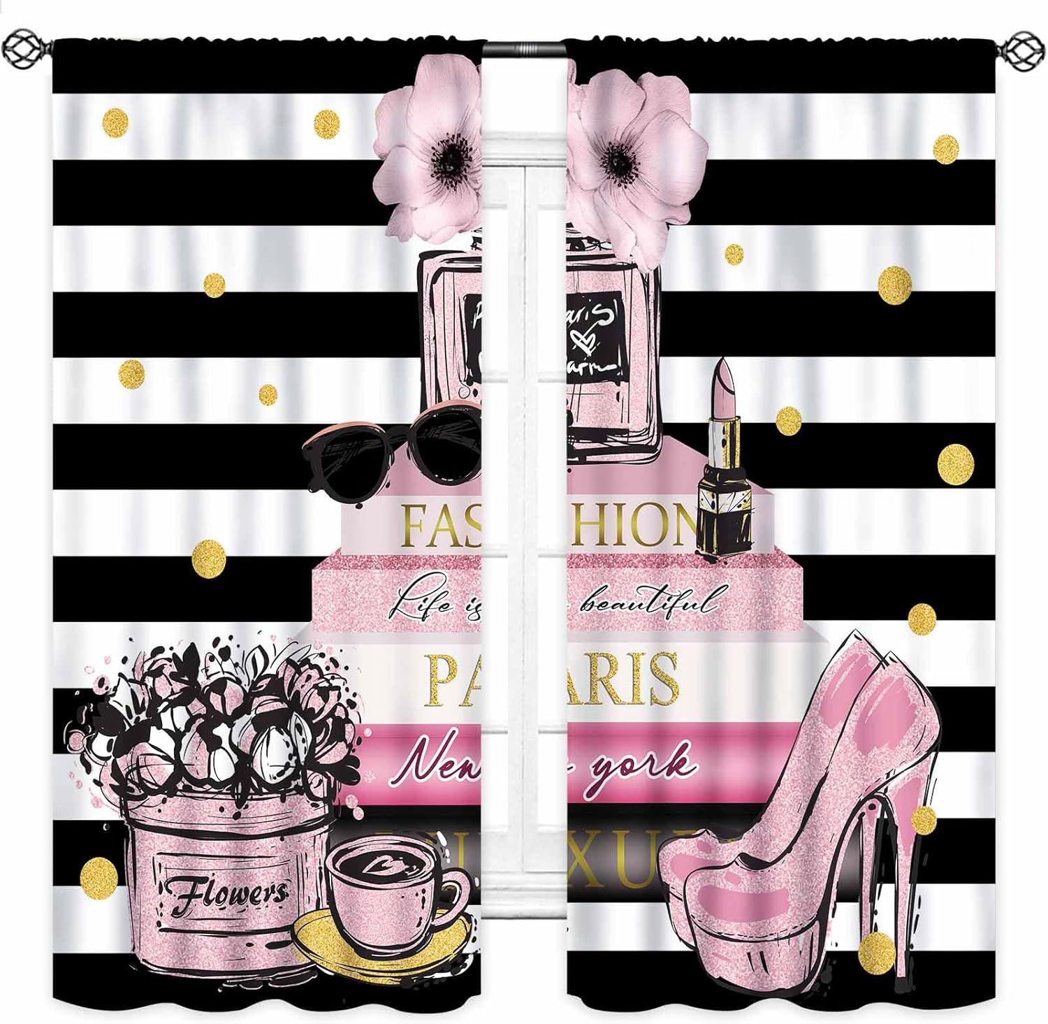 Pink Fashion Women Curtain for - مراجعة Women'S Fashion Magazines وسعره