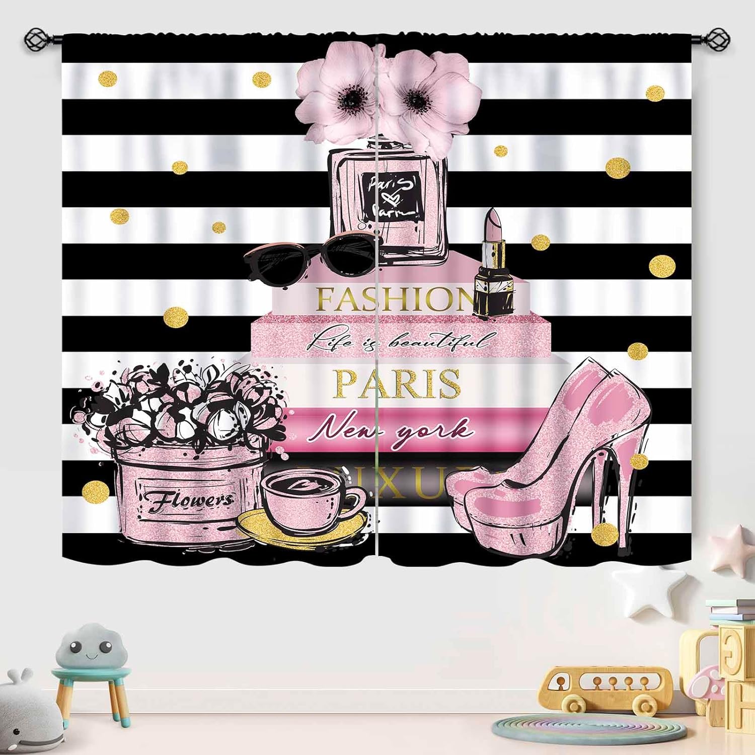 Pink Fashion Women Curtain for - مراجعة Women'S Fashion Magazines وسعره