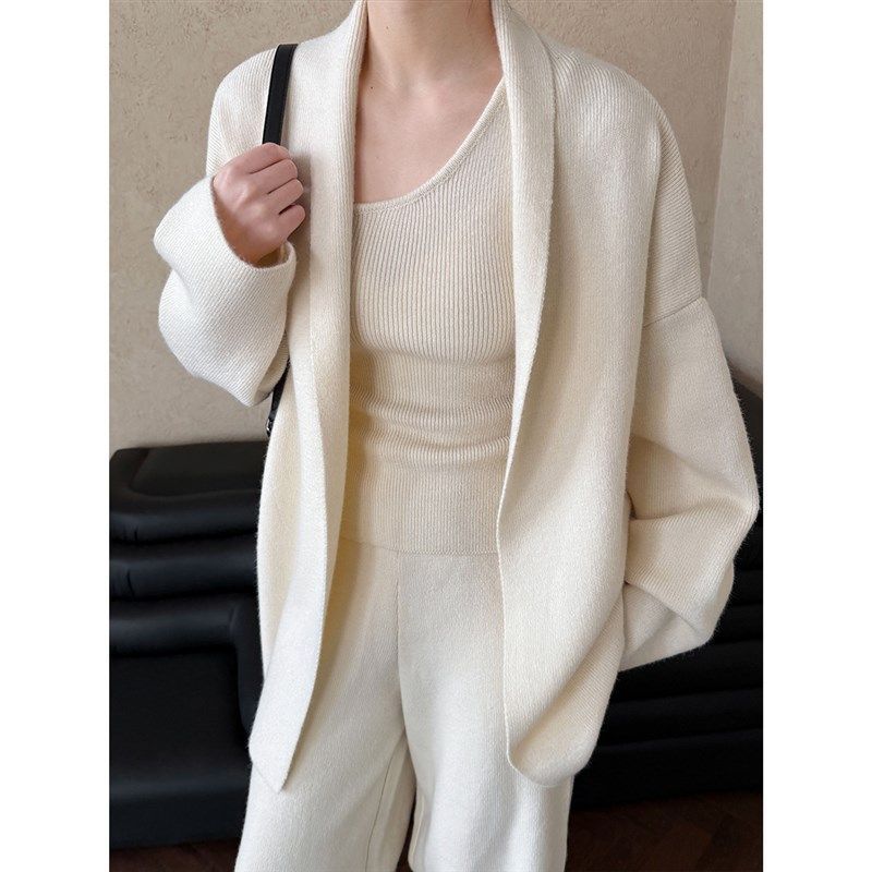 A new French minimalist and hi - مراجعة Longline Cardigan Knit وسعره