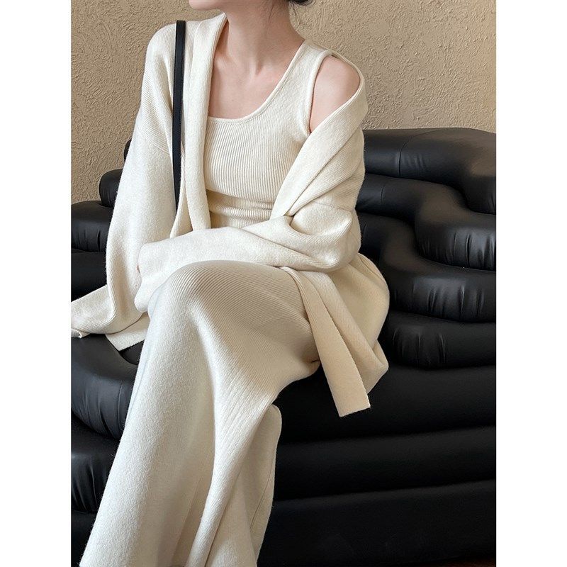 A new French minimalist and hi - مراجعة Longline Cardigan Knit وسعره