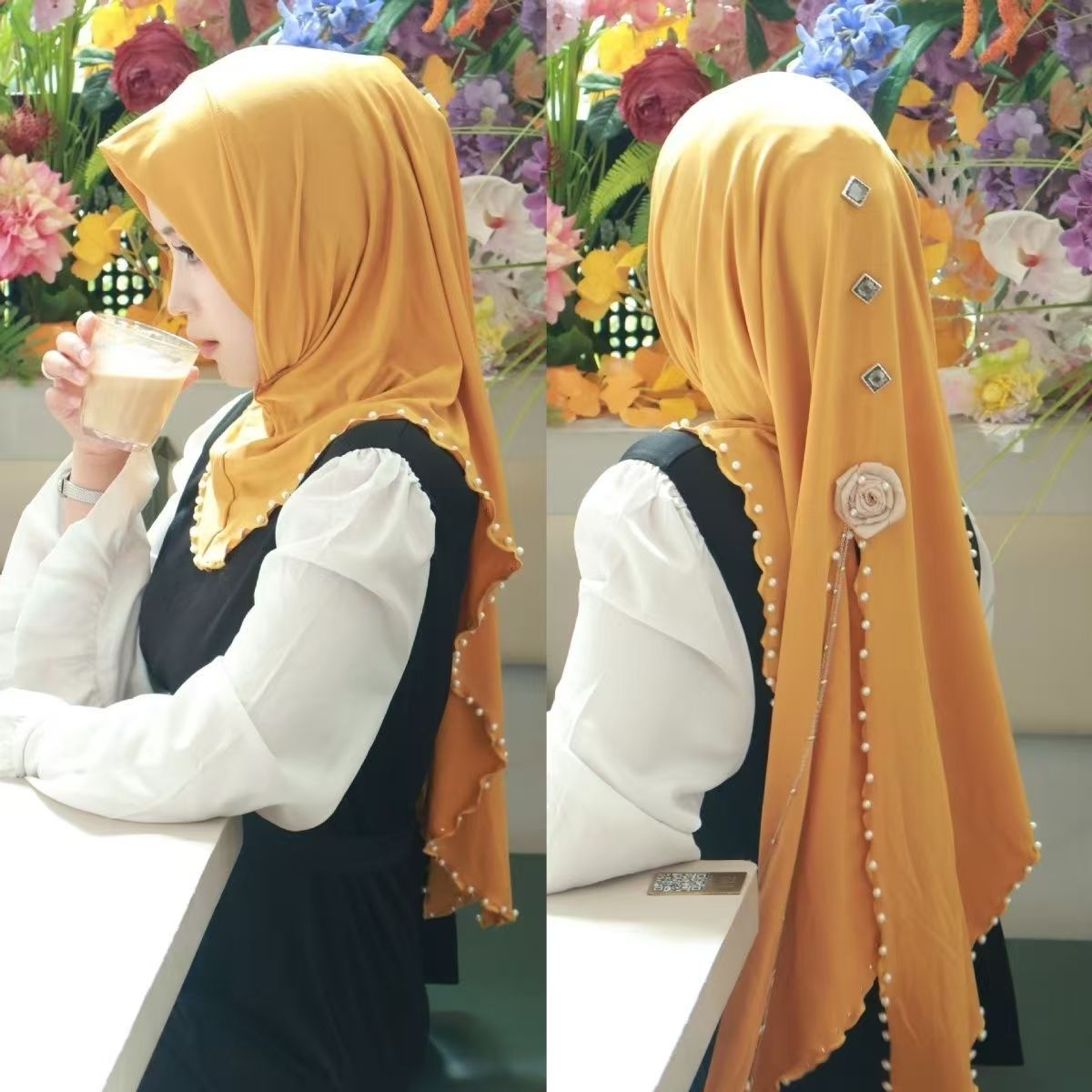 New Hats Hijab Scarf  Ethnic C - مراجعة Women'S Fashion Hats وسعره
