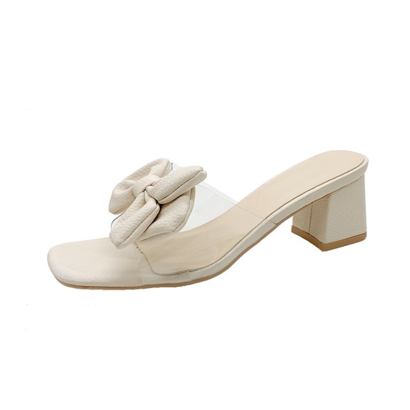 Heeled Women Slippers Bow High - مراجعة Women'S Fashion For Summer 2025 وسعره