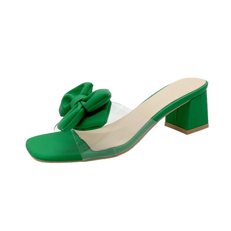 Heeled Women Slippers Bow High - مراجعة Women'S Fashion For Summer 2025 وسعره