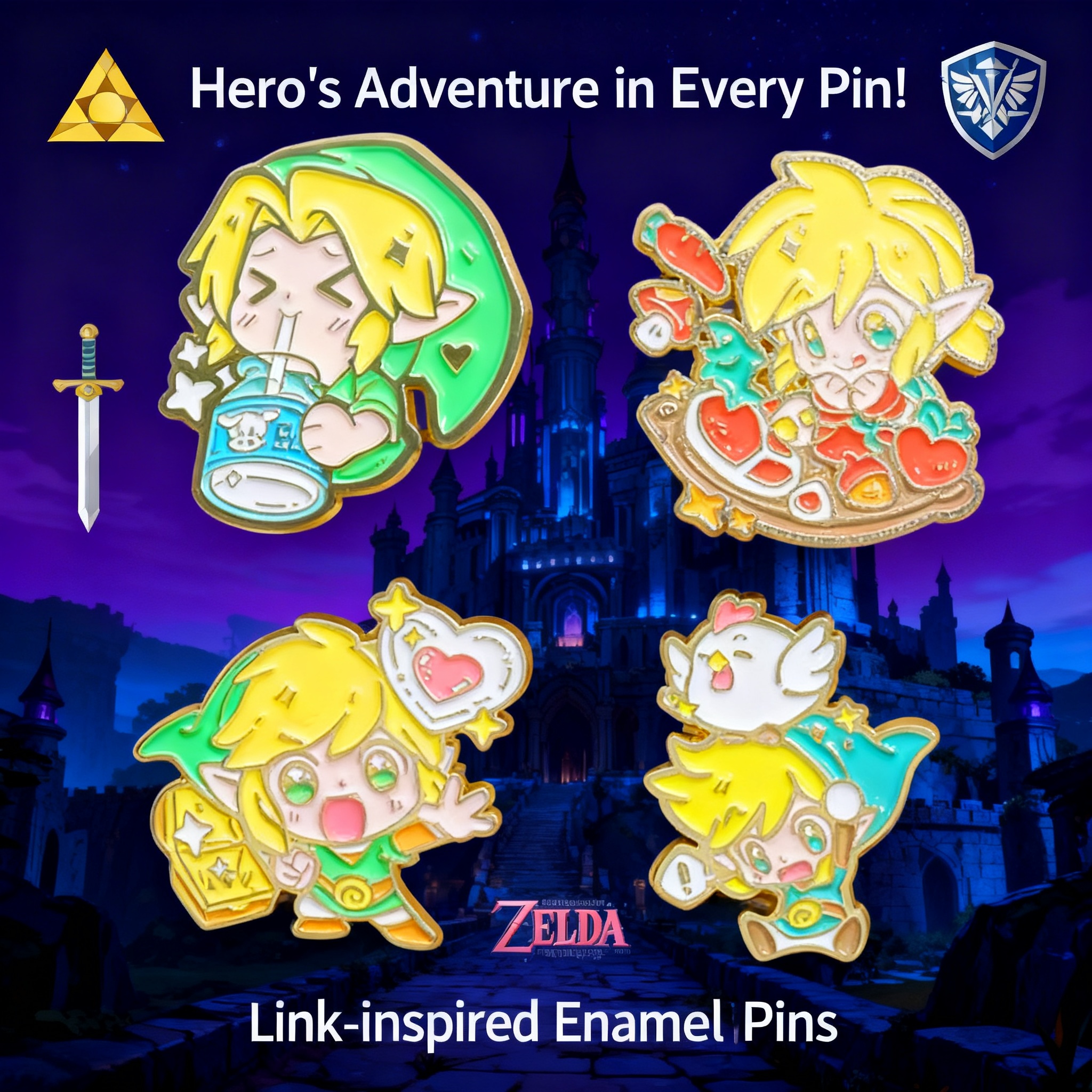 Adventure Game Badges Enamel P - مراجعة Women'S Fashion Backpack وسعره
