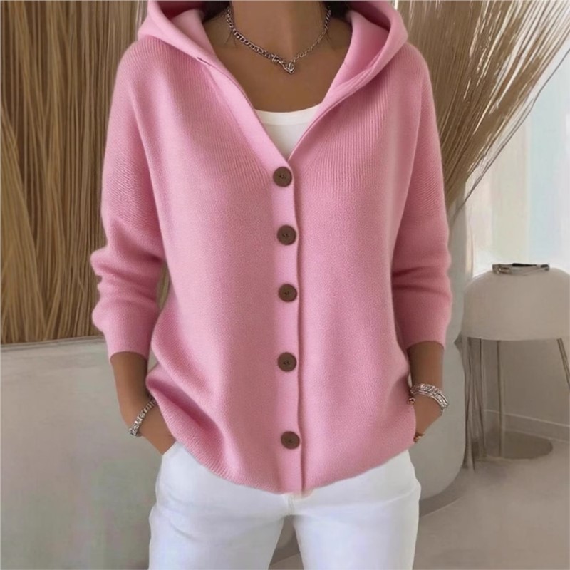 Simple Fashion Knitted Hooded  - مراجعة Women'S Fashion Quarter Zip وسعره