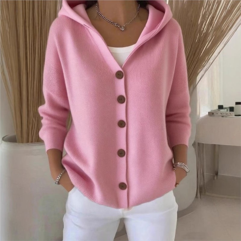 Simple Fashion Knitted Hooded  - مراجعة Women'S Fashion Quarter Zip وسعره