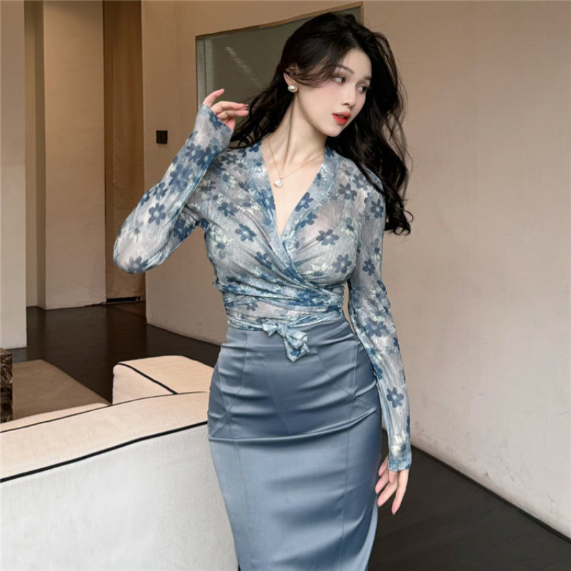 Women Clothing Suit Big Size F - مراجعة Printed Wrap Skirt وسعره