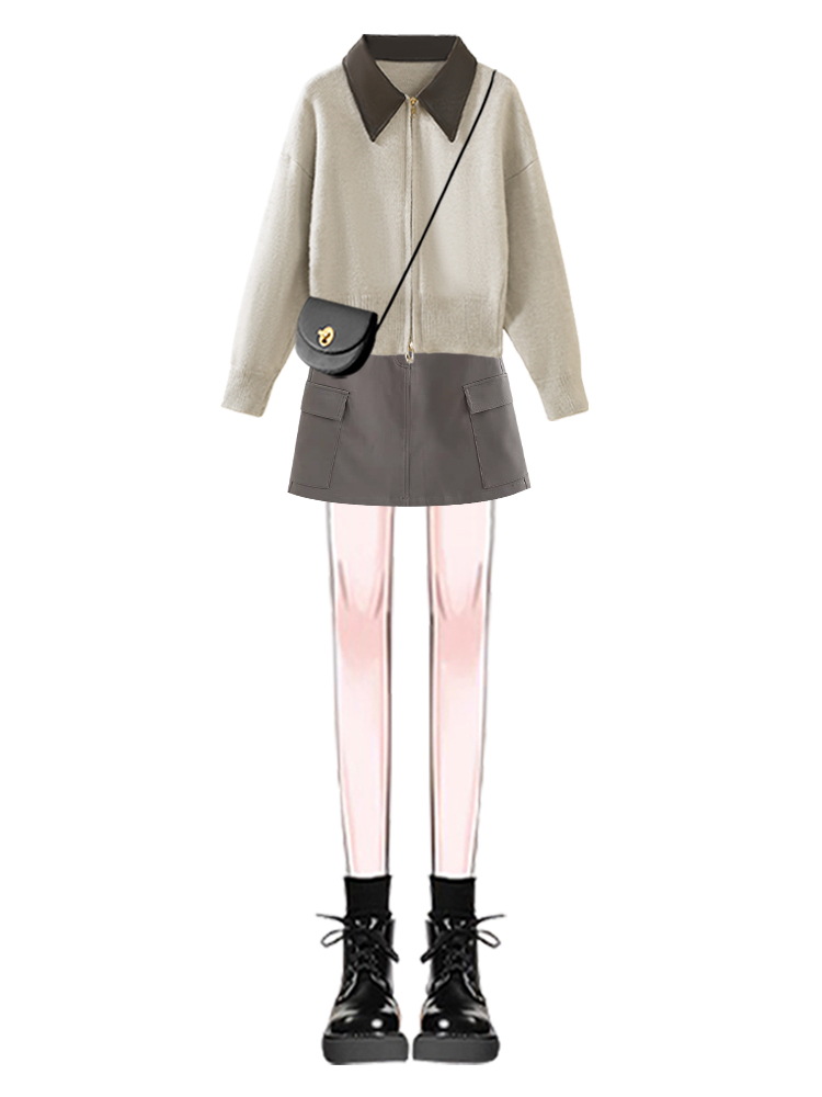 Fall Design Double Zipper Long - مراجعة Longline Cardigan Knit وسعره
