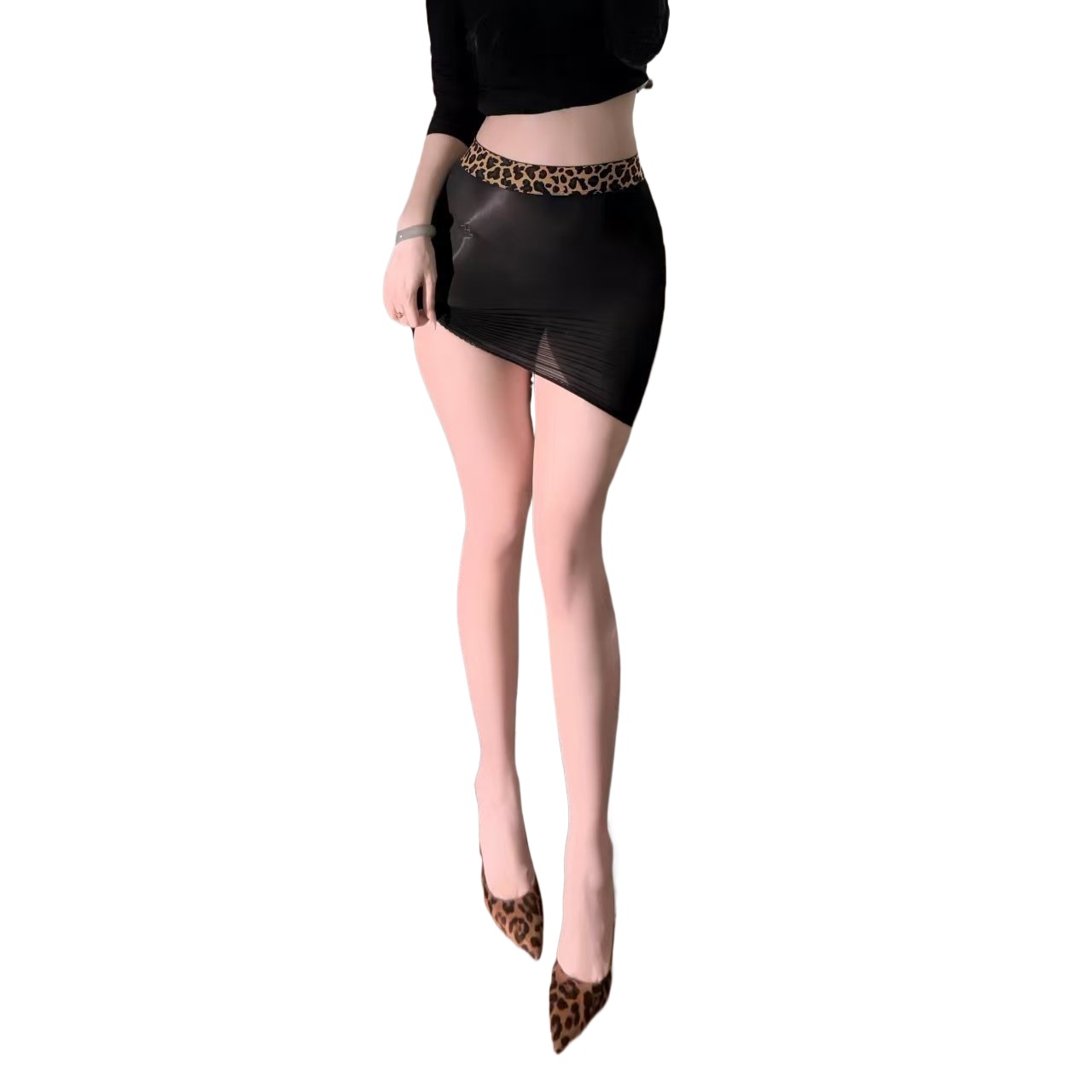 Sexy Tight Short Skirt, See Th - مراجعة Printed Wrap Skirt وسعره