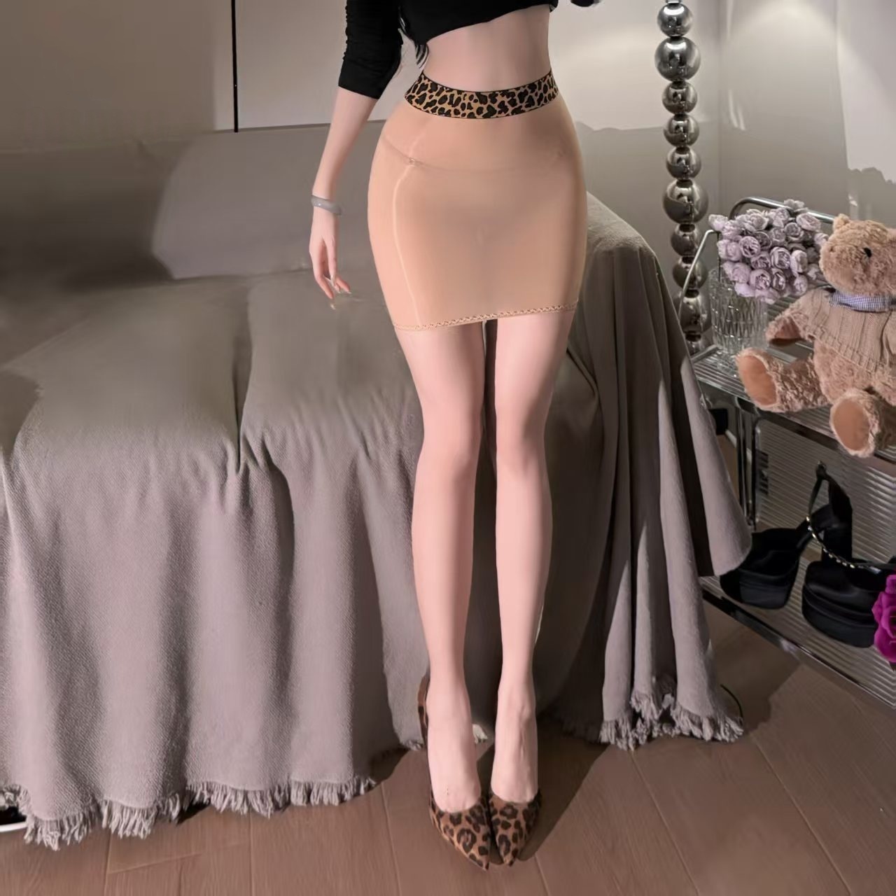 Sexy Tight Short Skirt, See Th - مراجعة Printed Wrap Skirt وسعره