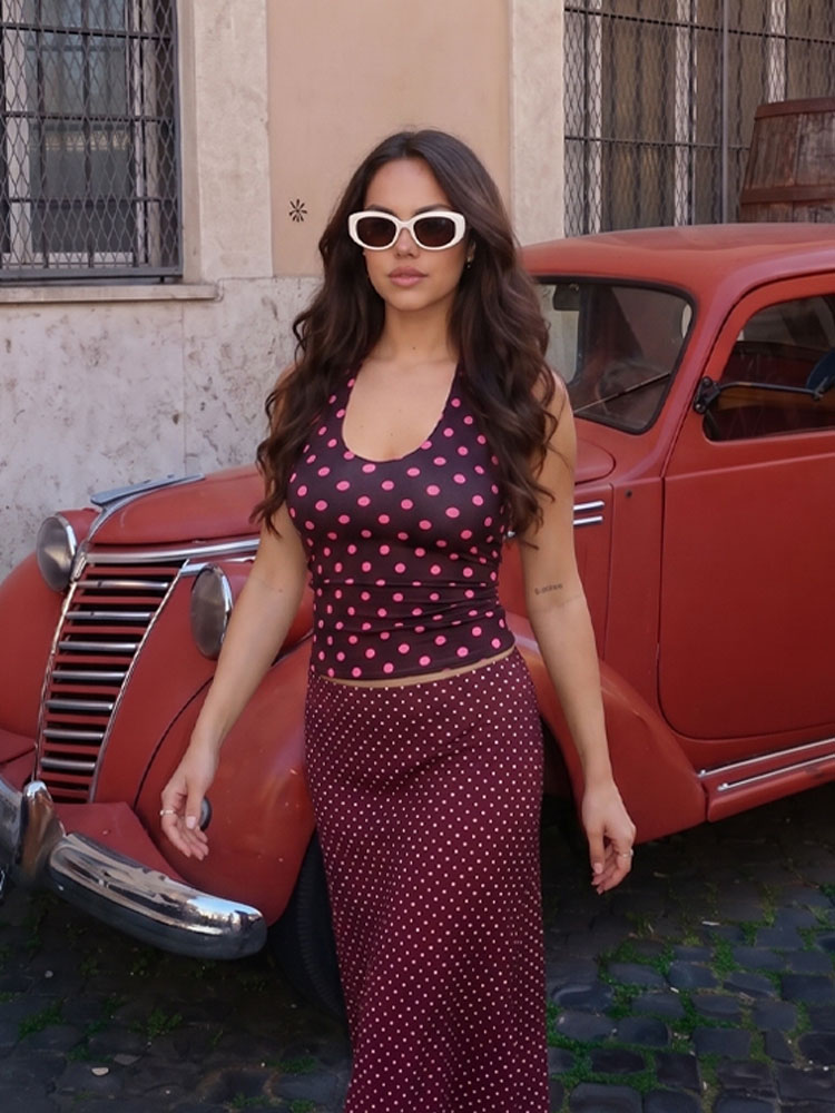 HH Fashion Retro Women Polka D - مراجعة Women'S Fashion Vest Tops وسعره