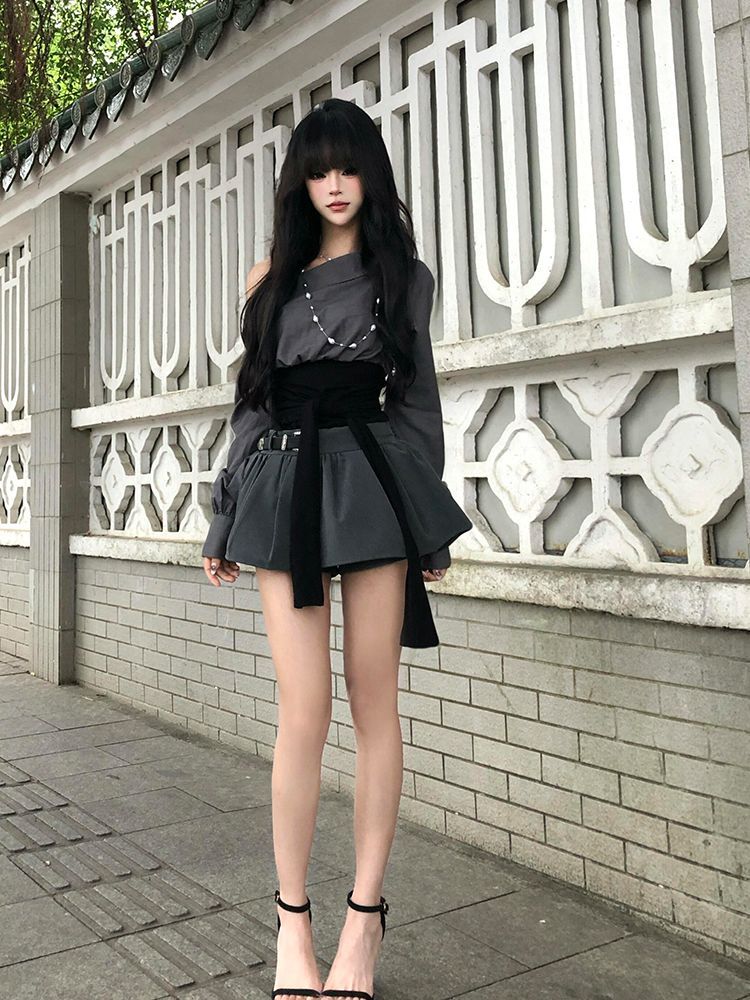 2026 Hot Girl Sexy Gothic Slim - مراجعة Women'S Y2K Fashion Aesthetic وسعره