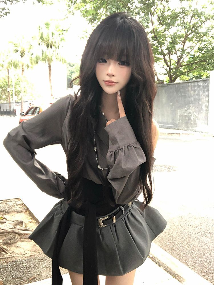 2026 Hot Girl Sexy Gothic Slim - مراجعة Women'S Y2K Fashion Aesthetic وسعره