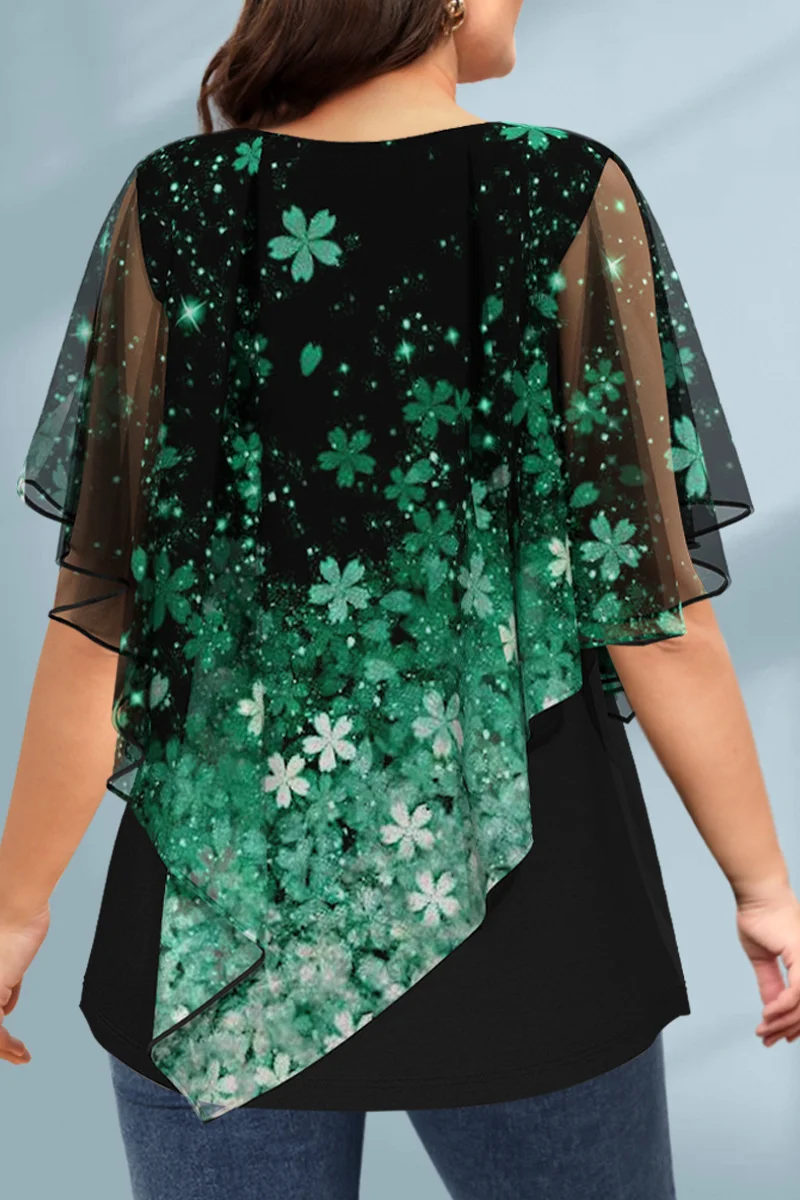 Women's Plus Size Blouse Chiff - مراجعة Puff Sleeve Blouse وسعره